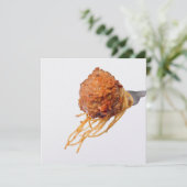 Spaghetti Dinner Einladung (Stehend Vorderseite)