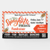 Spaghetti Dinner Fundraiser PTO PTA Kirche Banner (Horizontal)