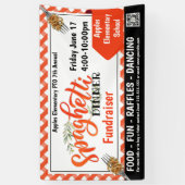 Spaghetti Dinner Fundraiser PTO PTA Kirche Banner (Vertikal)