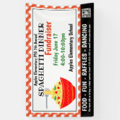 Spaghetti Dinner Fundraiser PTO PTA Kirche Banner (Vertikal)