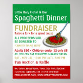 Spaghetti Dinner Fundraiser Veranstaltung Poster (Vorne)