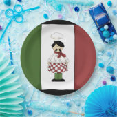 Spaghetti Dinner Italienische Koch Papier Teller (Party)