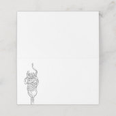 Spaghetti Dinner Platzkarte (Außenseite Aufgefaltet)