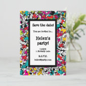 Spaghetti-Dreieck-Save the Date-Karte Save The Date (Stehend Vorderseite)