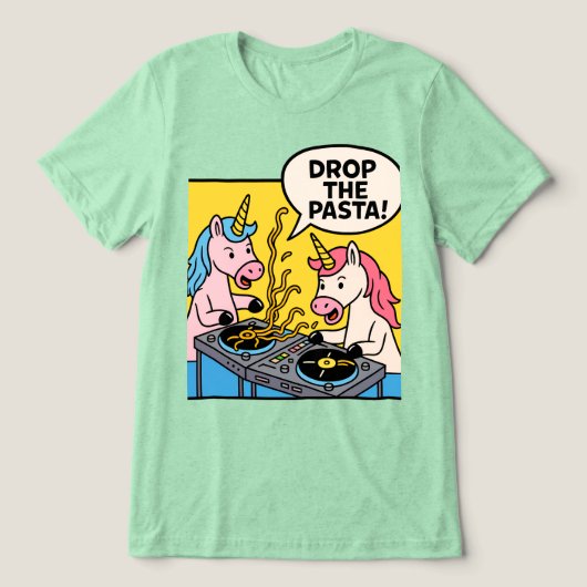 Spaghetti Drop Tri-Blend Shirt (Design Vorderseite)