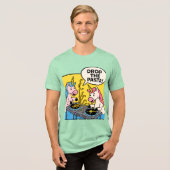 Spaghetti Drop Tri-Blend Shirt (Vorderseite voll)