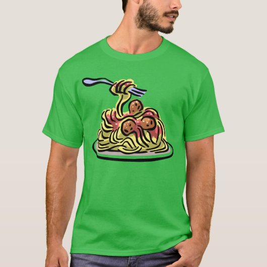 Spaghetti-Freunde T-Shirt (Vorderseite)