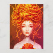 Spaghetti Goddess Postkarte (Vorderseite)