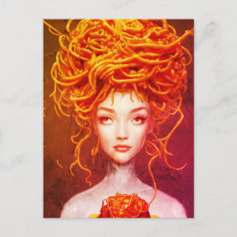 Spaghetti Goddess Postkarte