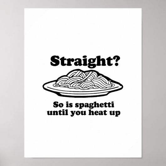 Spaghetti is Gay Poster (Vorne)