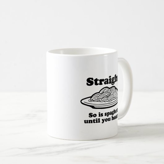 Spaghetti ist Gay Kaffeetasse (VorderseiteRechts)