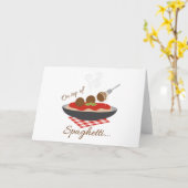 Spaghetti Karte (Gelbe Blume)