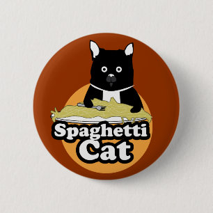 Spaghetti-Katze Button