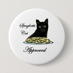 Spaghetti-Katze genehmigt Button