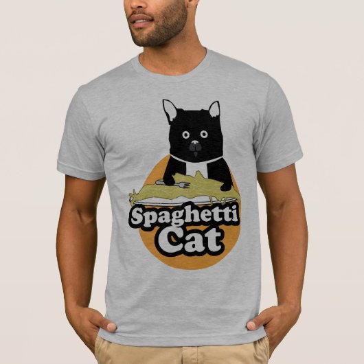 Spaghetti-Katze T-Shirt (Vorderseite)