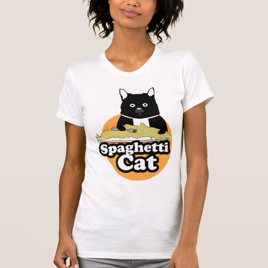 Spaghetti-Katze T-Shirt (Vorderseite)