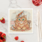 Spaghetti-Kitty, Orange, Servietten (Beispiel)