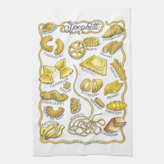Spaghetti Küchentuch (Vertikal)
