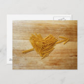 Spaghetti-Liebe Postkarte (Vorne/Hinten)