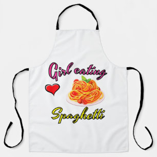 Spaghetti-Mädchen Schürze