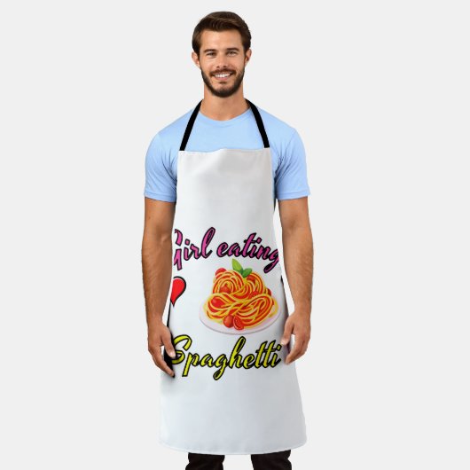 Spaghetti-Mädchen Schürze (Getragen)