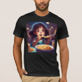 Spaghetti-Mädchen T-Shirt (Vorderseite)