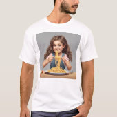 Spaghetti-Mädchen T-Shirt (Vorderseite)