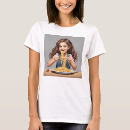 Spaghetti-Mädchen T-Shirt