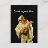 SPAGHETTI & MANDOLIN ITALIENISCHE KÜCHE, schwarz, Visitenkarte (Rückseite)