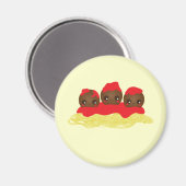 Spaghetti & Meatballs Magnet (Vorderseite/Rückseite)