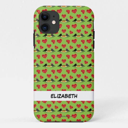 Spaghetti Meatballs Romantisches Datumsmuster | Ad Case-Mate iPhone Hülle (Rückseite)