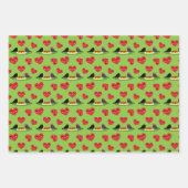 Spaghetti Meatballs Romantisches Datumsmuster Geschenkpapier Set (Vorderseite 3)