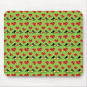 Spaghetti Meatballs Romantisches Datumsmuster Mousepad (Vorne)