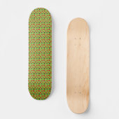 Spaghetti Meatballs Romantisches Datumsmuster Skateboard (Vorderseite)