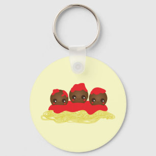 Spaghetti & Meatballs Schlüsselanhänger