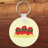 Spaghetti & Meatballs Schlüsselanhänger (Vorderseite)