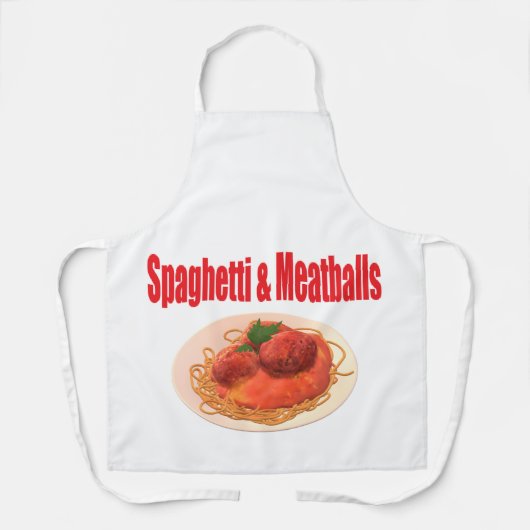 Spaghetti & Meatballs Schürze (Vorderseite)