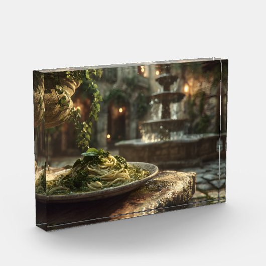 Spaghetti mit Broccoli Rabe Fotoblock (Links)