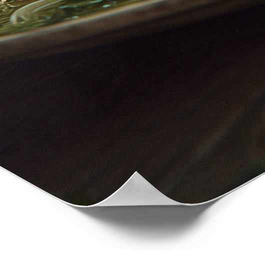 Spaghetti mit Broccoli Rabe Poster (Ecke)