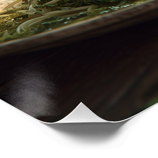 Spaghetti mit Broccoli Rabe Poster (Ecke)