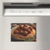 Spaghetti mit Fleischklößchen Magnet (In Situ (Geschirrspüler))