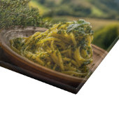 Spaghetti mit frischen Kräutern Schneidebrett (Ecke)