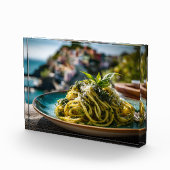 Spaghetti mit Lemon Basil Pesto - Coastal Terrace Fotoblock (Rechts)