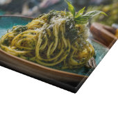 Spaghetti mit Lemon Basil Pesto - Coastal Terrace Schneidebrett (Ecke)