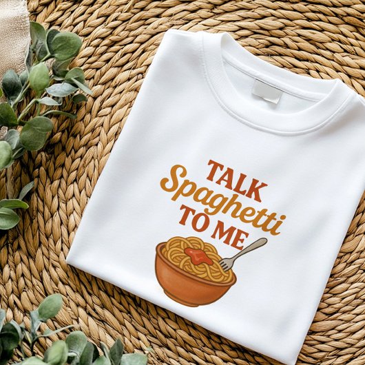Spaghetti mit mir | Funny Italian Food Pads T-Shirt