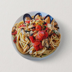 Spaghetti mit Mussels & Cherry Tomato Food Hintern Button