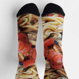 Spaghetti mit Mussels Feinschmecker Crew Socks Socken
