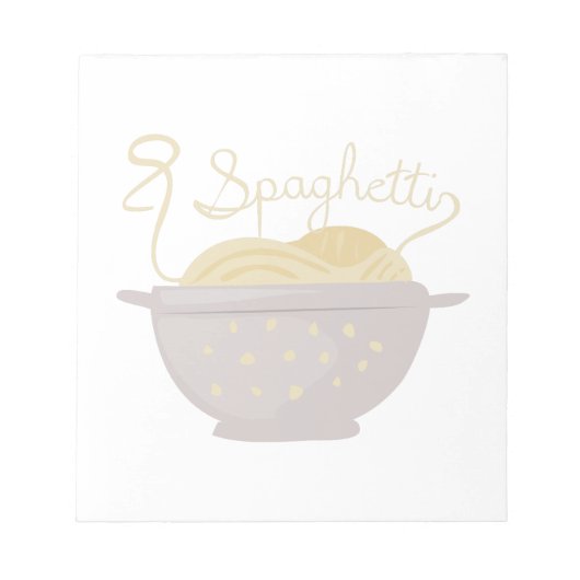 Spaghetti Notizblock (Vorderseite)
