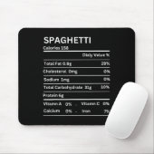 Spaghetti Nutrition Fakten Funny Erntedank Nutri Mousepad (Mit Mouse)