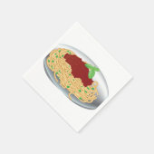 Spaghetti-Papiertafel Napkins Serviette (Ecke)